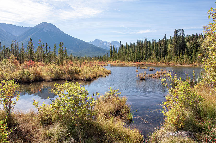 Vermillion Lakes Banff Photograph by Andrew Wilson - Pixels