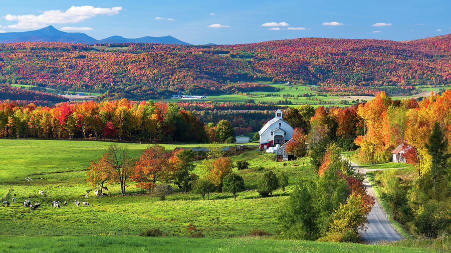 Fall Photograph - Vermont Autumn Countryside 2 by Alan L Graham
