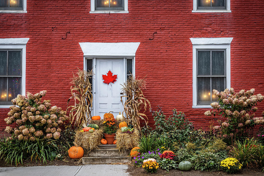 Fall Photograph - Vermont Autumn Facade by Andrew Soundarajan