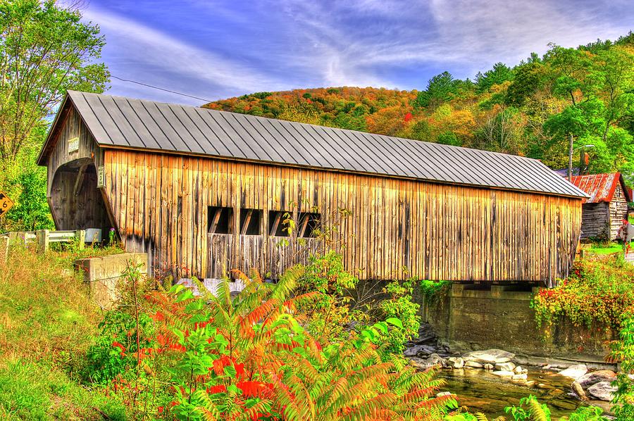 Vermont Covered Bridges Mill Covered Bridge No 2a Over First Branch White River Orange County Michael Mazaika 