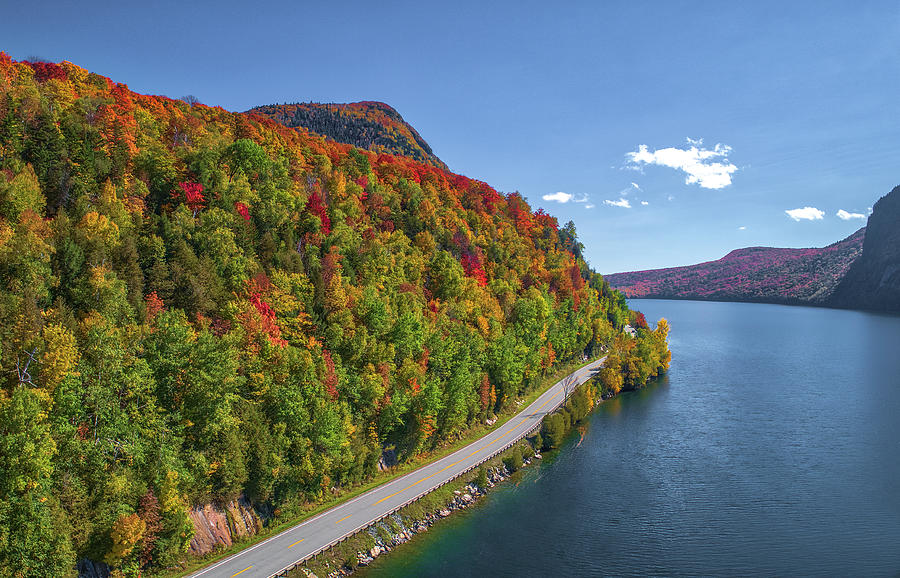 Vermont Fall Colors at Lake Willoughby Photograph by Juergen Roth