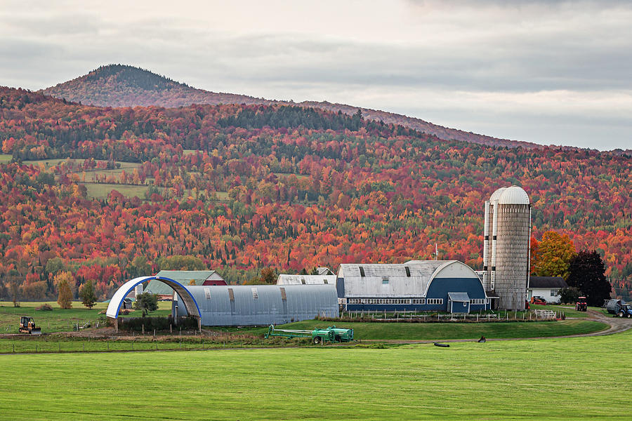 Vermont Fall Farm - Troy Photograph by Tim Kirchoff