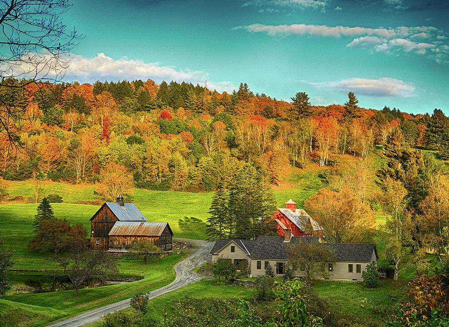 Vermont Farm in Fall Photograph by Deb Stone - Fine Art America