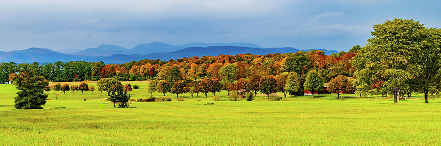 Vermont farm meadows and fields in Autumn  Photograph by Ann Moore