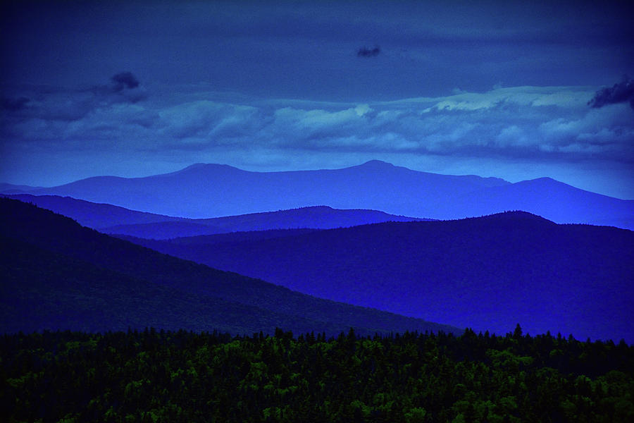 Vermont Green Mountains from Summit of Bromley Photograph by Raymond Salani III