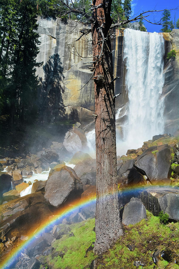 Vernal Fall Yosemite Rainbow Photograph by Kyle Hanson