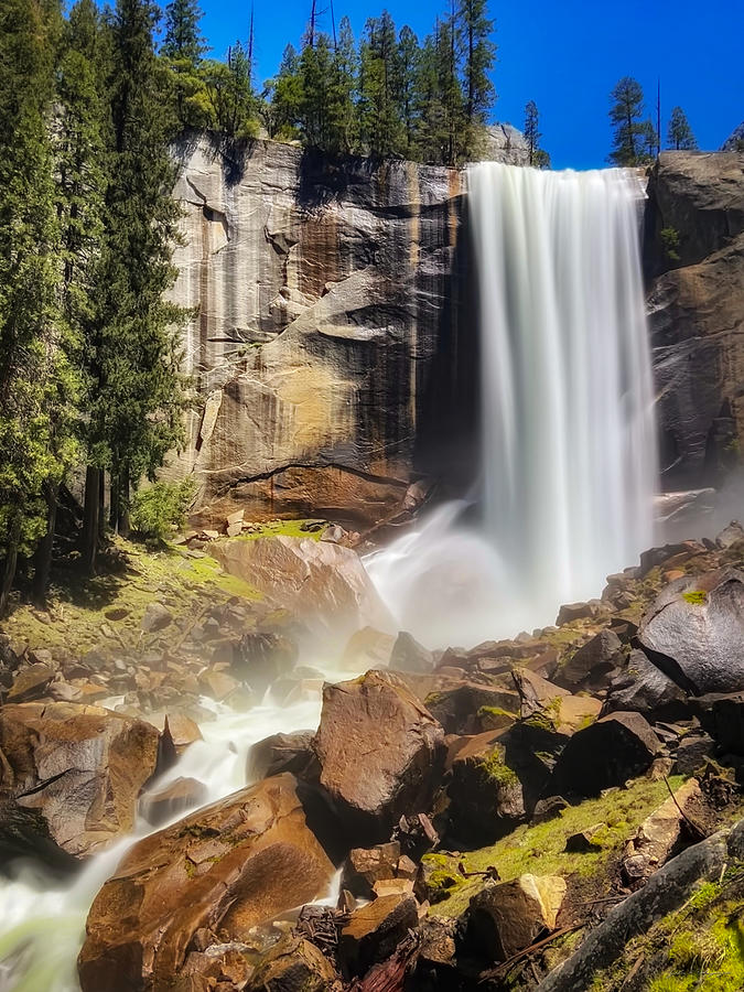 Vernal Falls at Yosemite National Park in California Photograph by John A Rodriguez