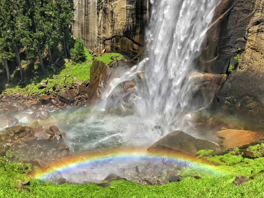 Vernal Falls Rainbow Photograph by George Buxbaum
