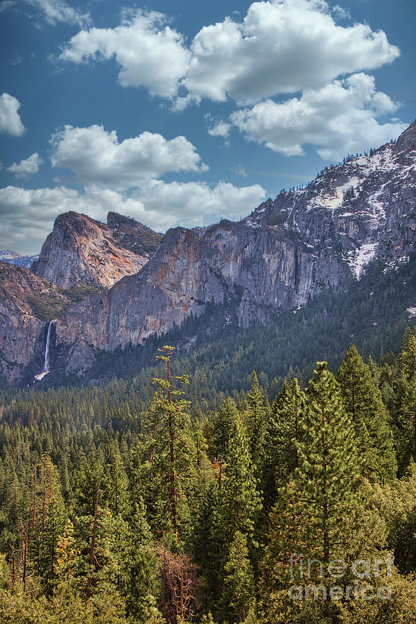 Vernal Waterfall Yosemite Scenic View  Photograph by Chuck Kuhn