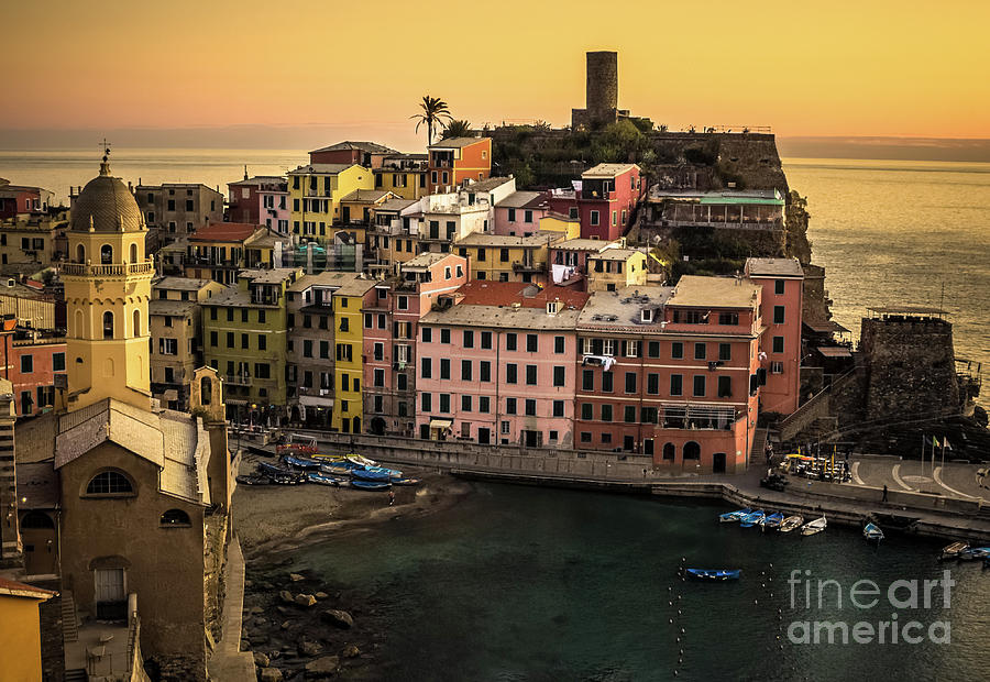 Vernazza at Sunset Photograph by Imagery by Charly