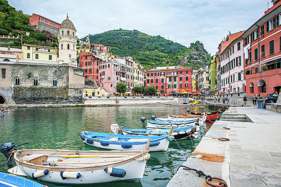 Boat Photograph - Vernazza By The Sea by Marla Brown