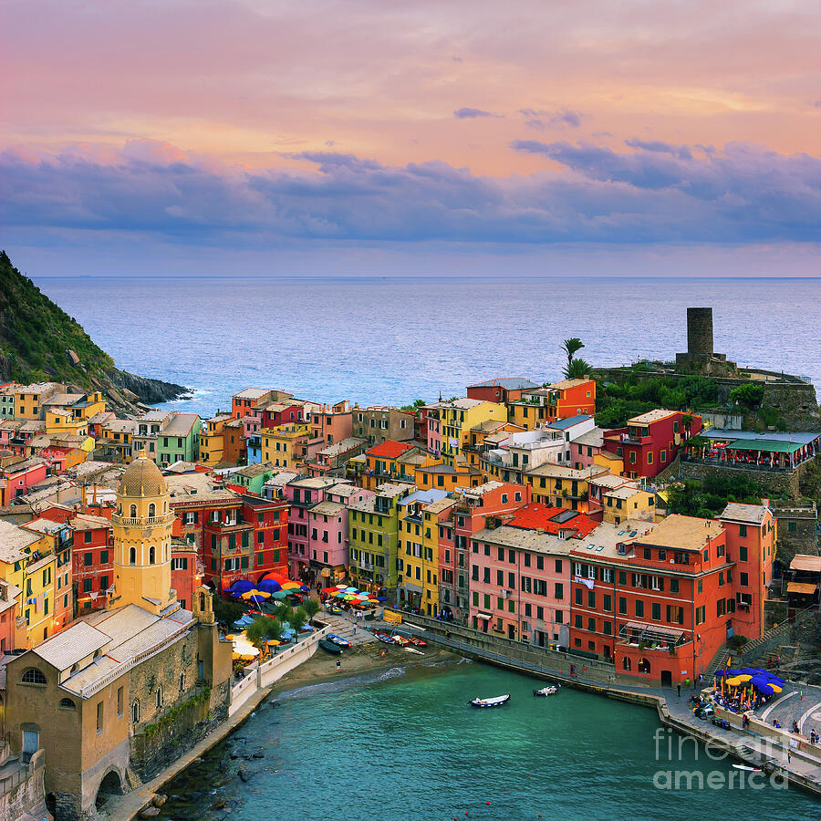 Vernazza, Cinque Terre, Italy Photograph by Henk Meijer Photography