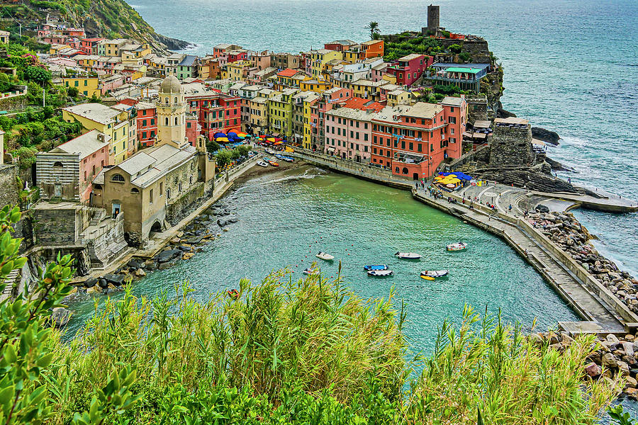 Vernazza Harbor ItalyDSC02659  Photograph by Greg Kluempers