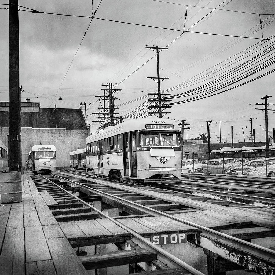 Vernon Yard Trolley 3001, 1962 Photograph by YoPedro