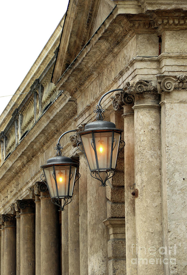 Verona Italy Lampposts 8498 Photograph by Jack Schultz