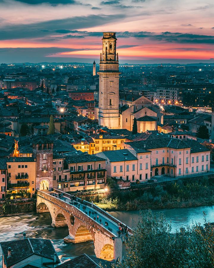 Verona Sunset Photograph by Jack Crosby - Fine Art America