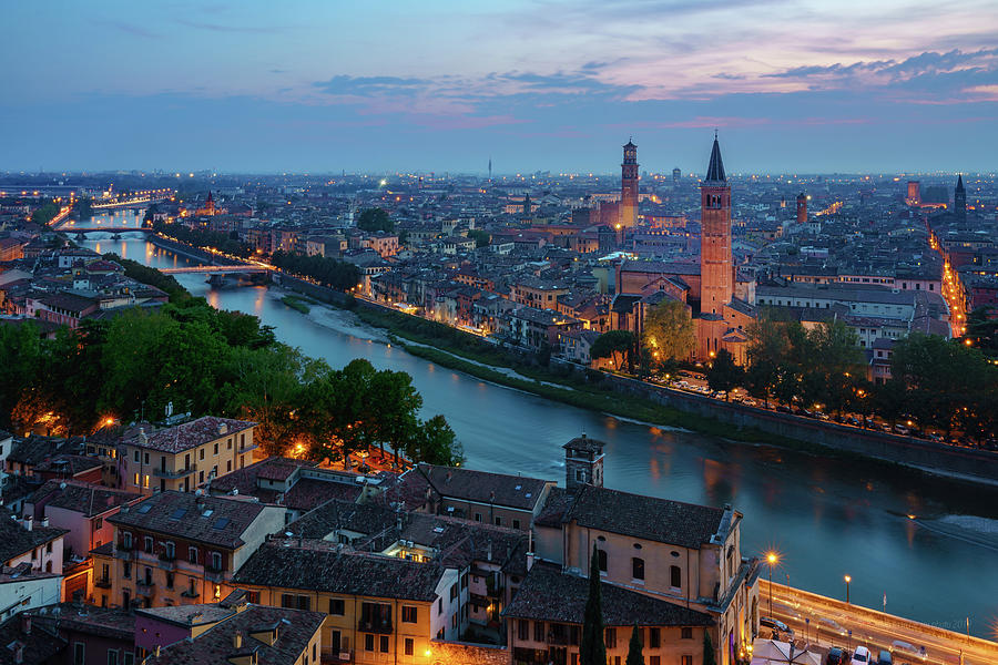 Verona Sunset Photograph by Matteo Marchesini - Fine Art America