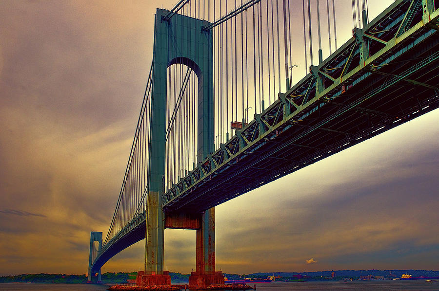 Verrazano Bridge - NYC Photograph by Louis Dallara