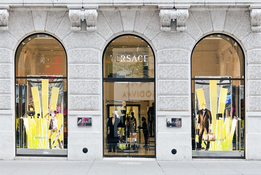 Versace in the Fifth Avenue New York Photograph by Aluxum