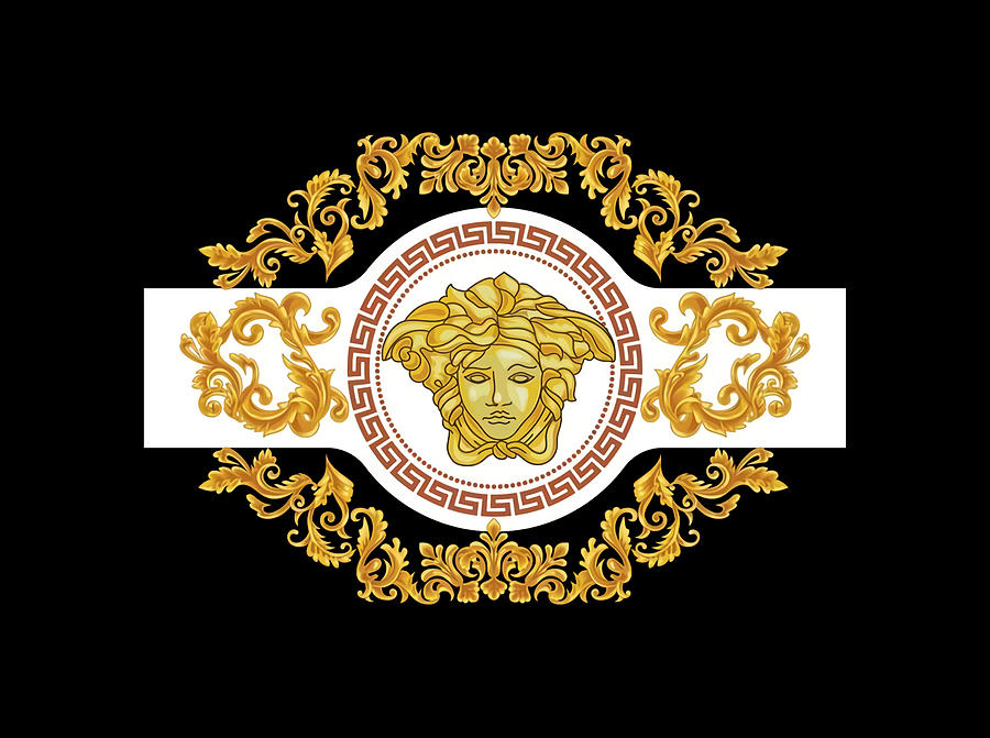 Versace Logo Vintage Versace Best Digital Art by Harrison Goddard - Pixels