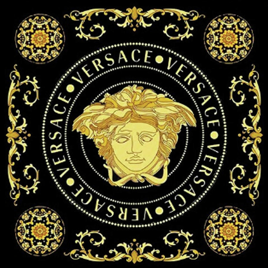 Versace Medusa Golden Digital Art by Augusta Rempel - Pixels