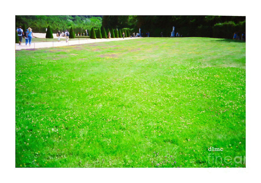 Versaille Lawn Painting by Donna L Munro