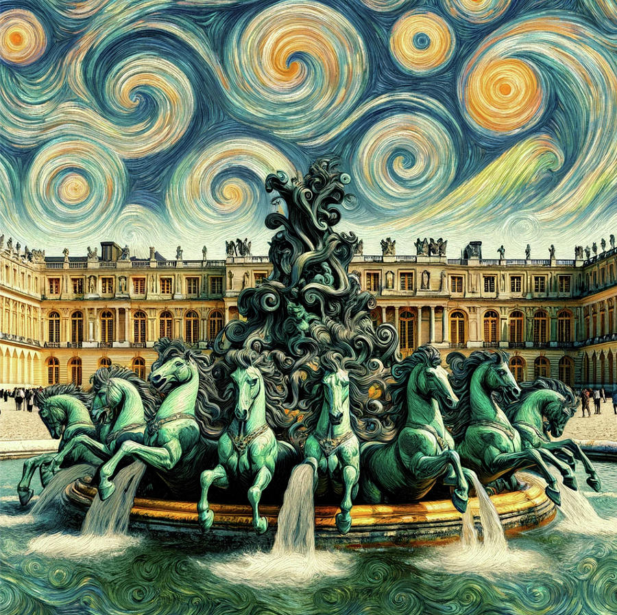 Versailles  Digital Art by Holly Picano