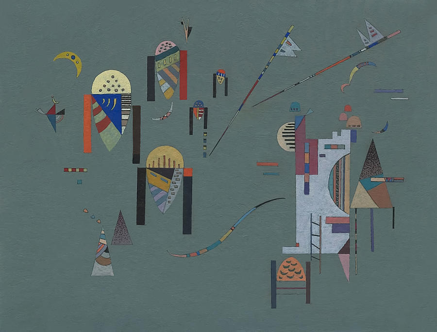 Vertical Accents By Wassily Kandinsky Painting
