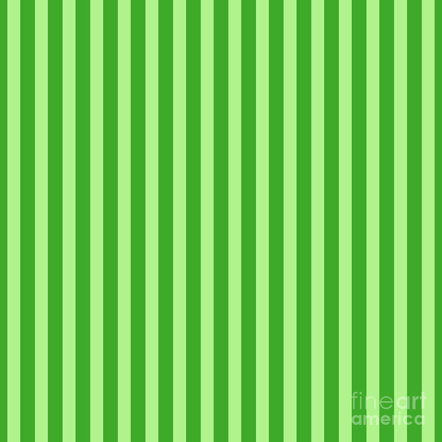Vertical Awning Stripe Pattern In Light Apple And Grass Green N.3048 Painting