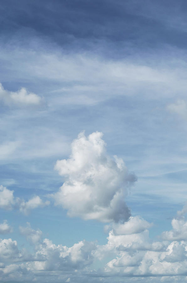 Vertical Cloud Study Photograph