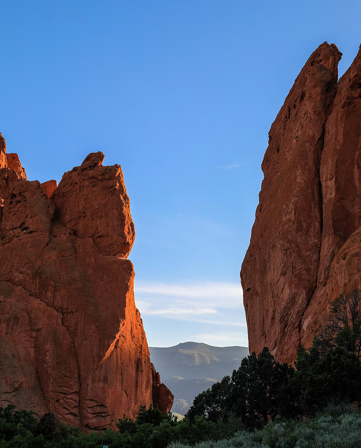 Vertical Garden Of The Gods Pikes Peak Photograph by Dan Sproul
