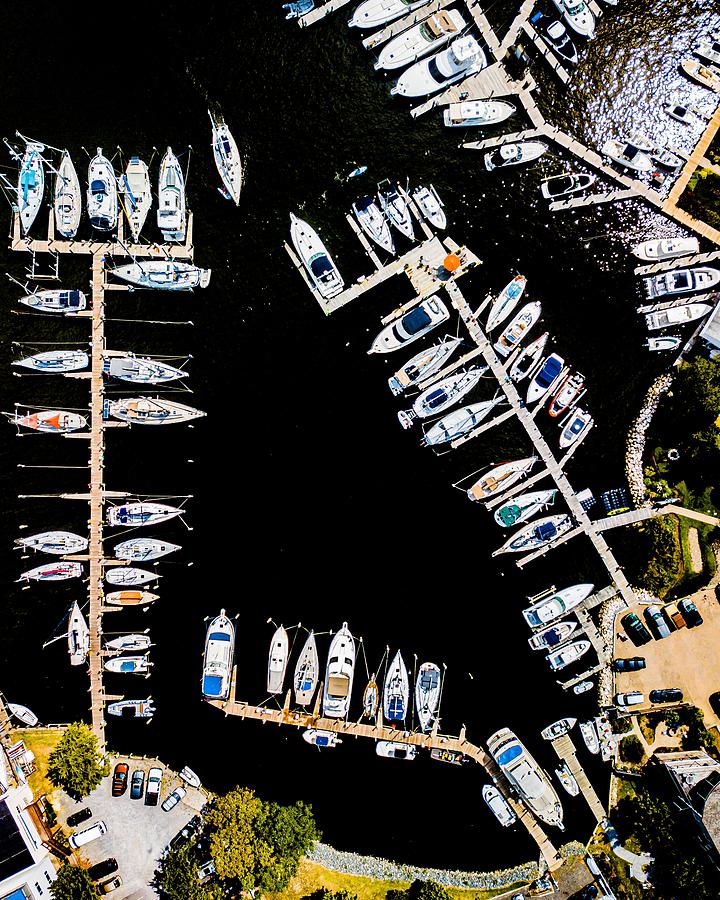 Vertical Marina Annapolis Photograph by Rich Isaacman