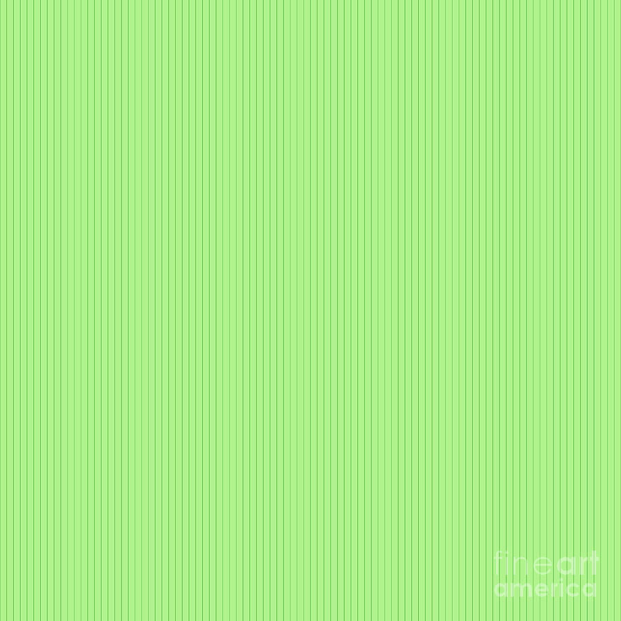Vertical Pin Stripe Pattern In Light Apple And Grass Green N.0384 Painting