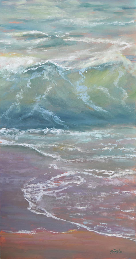 Vertical Wave Painting by Julie Brayton - Fine Art America