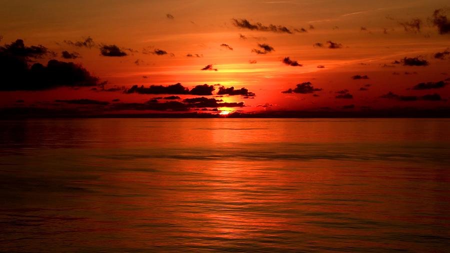 Sunset Photograph - Very Calm Sunset by Ocean View Photography