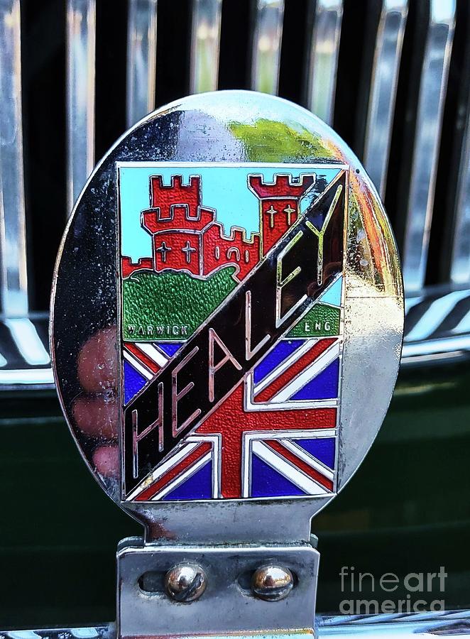 Very Collectible Austin Healey Badge Candidly Caught In Mount Vernon, Baltimore Photograph by Poets Eye