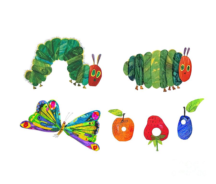 Very hungry caterpillar Pattern Painting by Keeley Muhammad - Fine Art ...