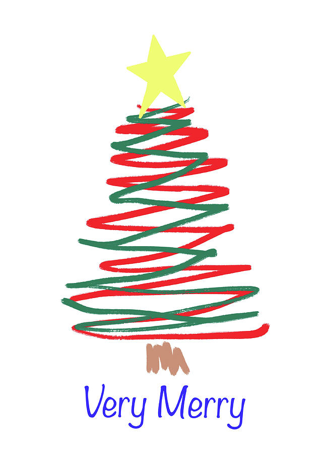 Very Merry Bright Christmas  Digital Art by Patti Deters