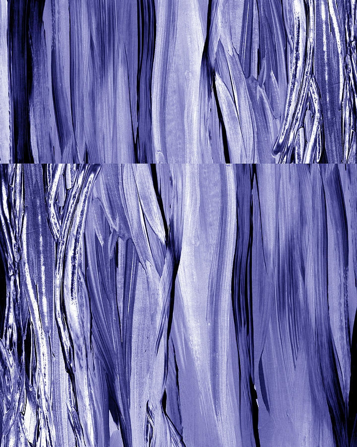 Very Peri Contemporary Modern Interior Abstract Purple Blue Design VI Painting by Irina Sztukowski