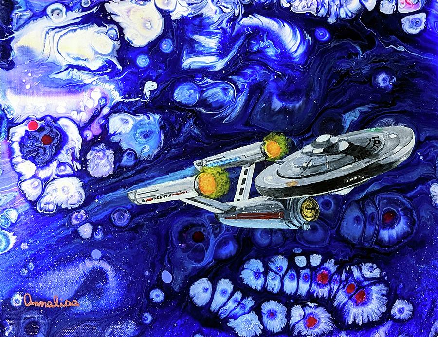 USS Enterprise Star Trek Bath Mat by lighthouse-art