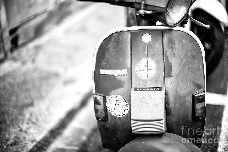 Vespa in Florence Italy Photograph by John Rizzuto