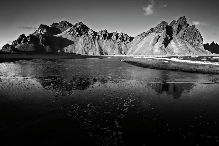 Vestrahorn in Black and White Photograph by Catherine Reading
