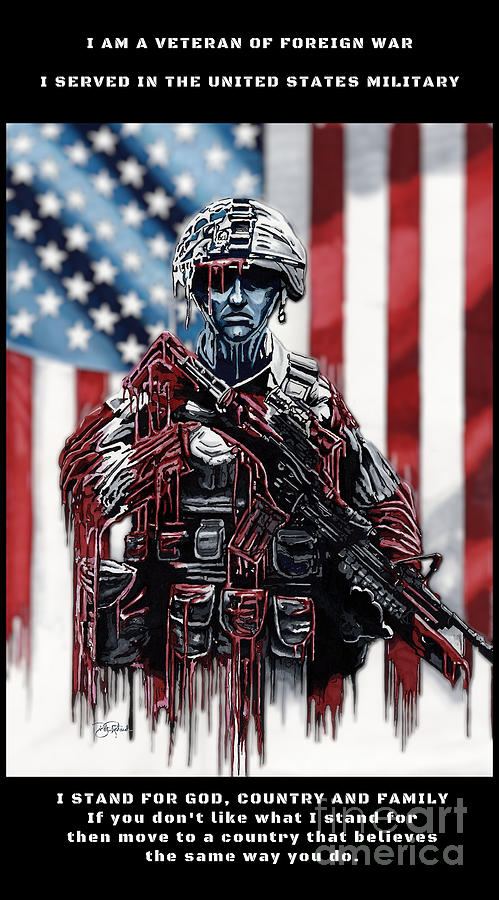 Veteran of Foreign War Digital Art by Bill Richards