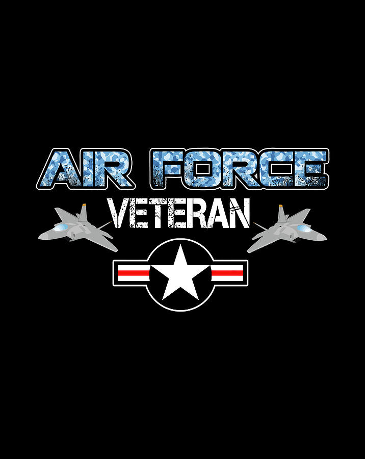 Veteran Of The United States Us Air Force T-Shirt Usaf Digital Art by ...