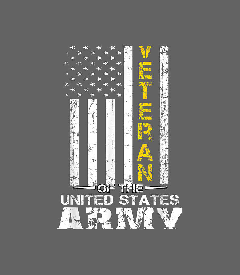 Veteran of Unitedtates US Army veteran Gold Digital Art by Yazin Dherri ...