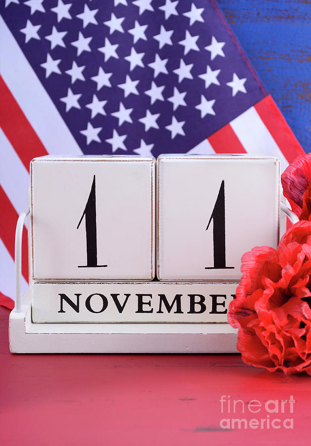 Veterans Day Calendar for November 11 Photograph by Milleflore Images