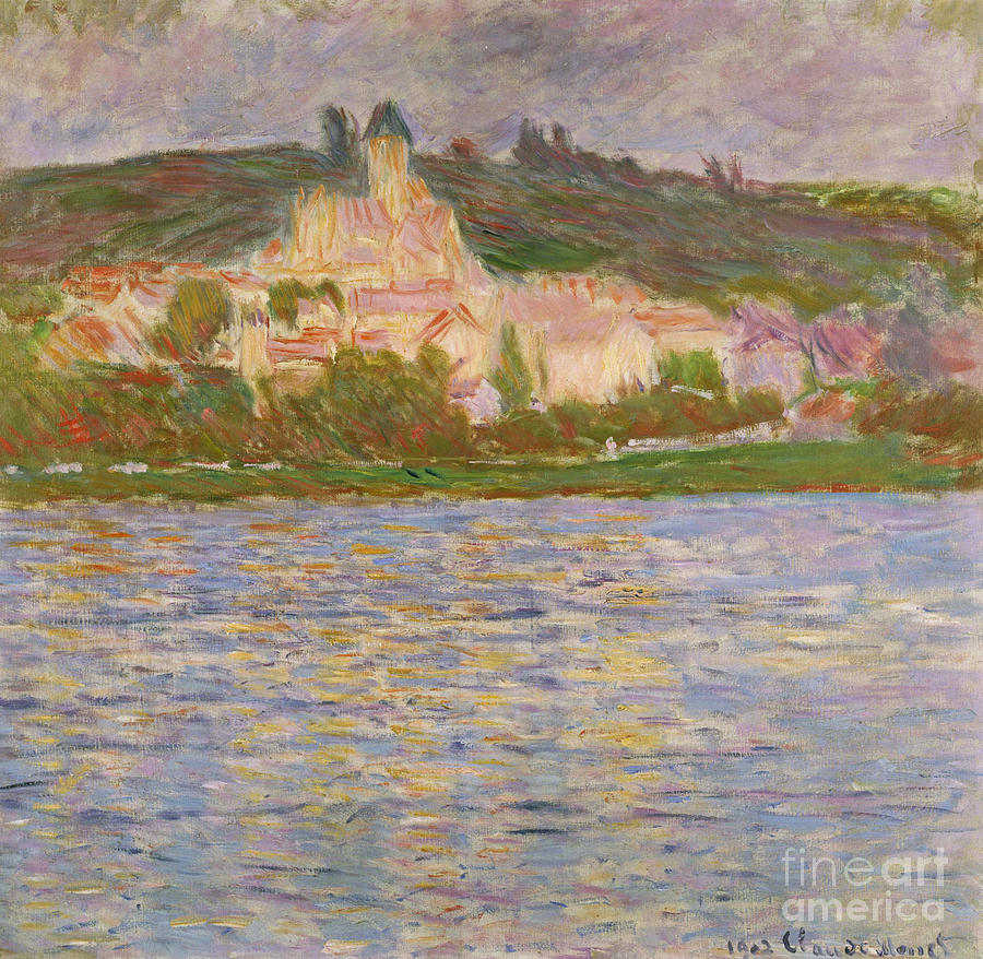 Vetheuil, 1902 oil on canvas Painting by Claude Monet