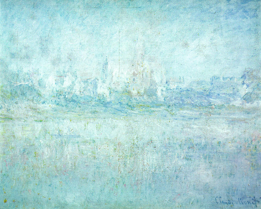 Vetheuil in the Fog 1879 Painting by Claude Monet - Fine Art America