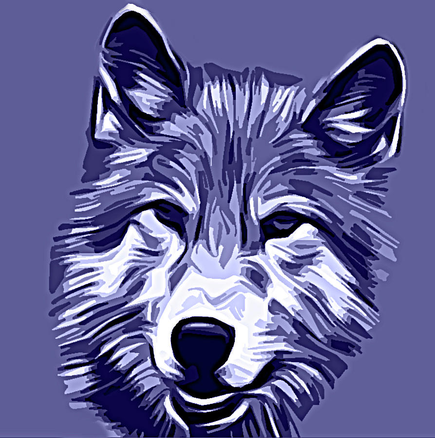 Vexel Wolf Digital Art by Steven Richardson