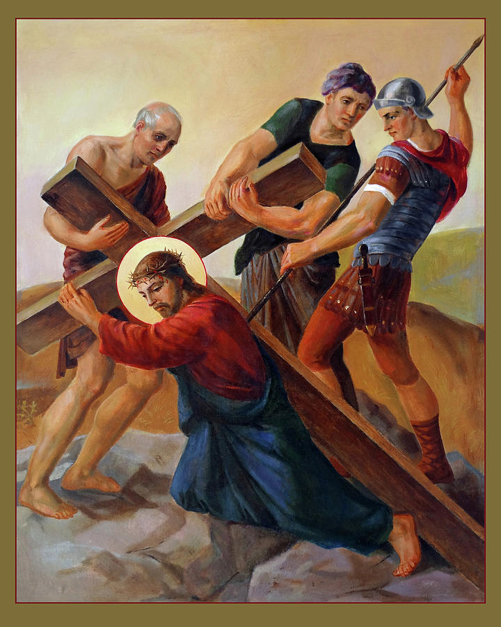 Via Dolorosa - Stations Of The Cross - 3 Painting by Svitozar Nenyuk